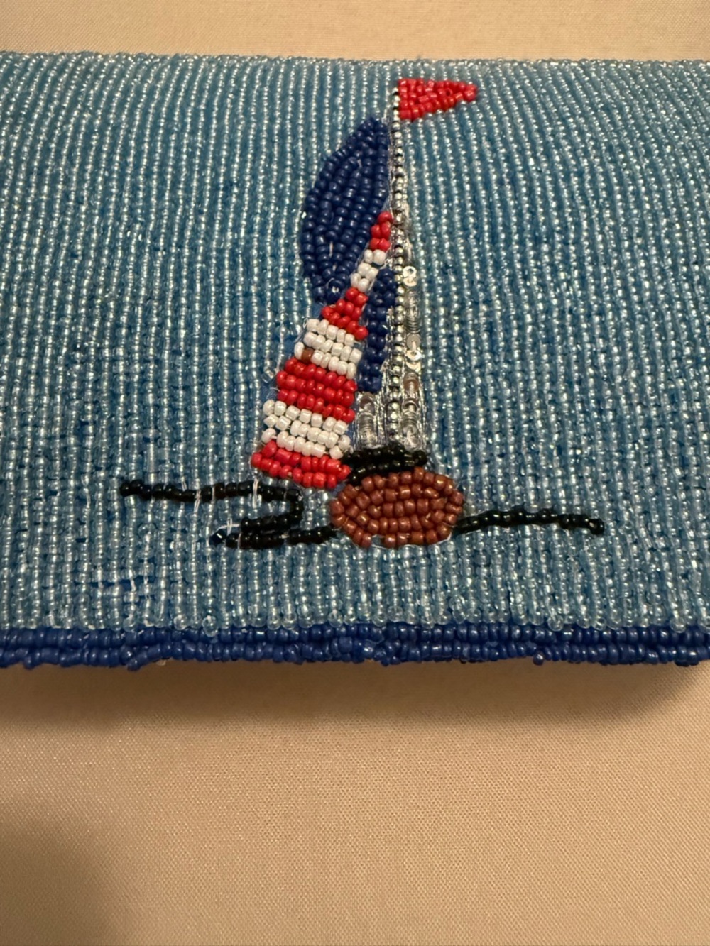 New Release India Beaded Bag Sailboats with Sailboat Bag Charm - Picture 8 of 11